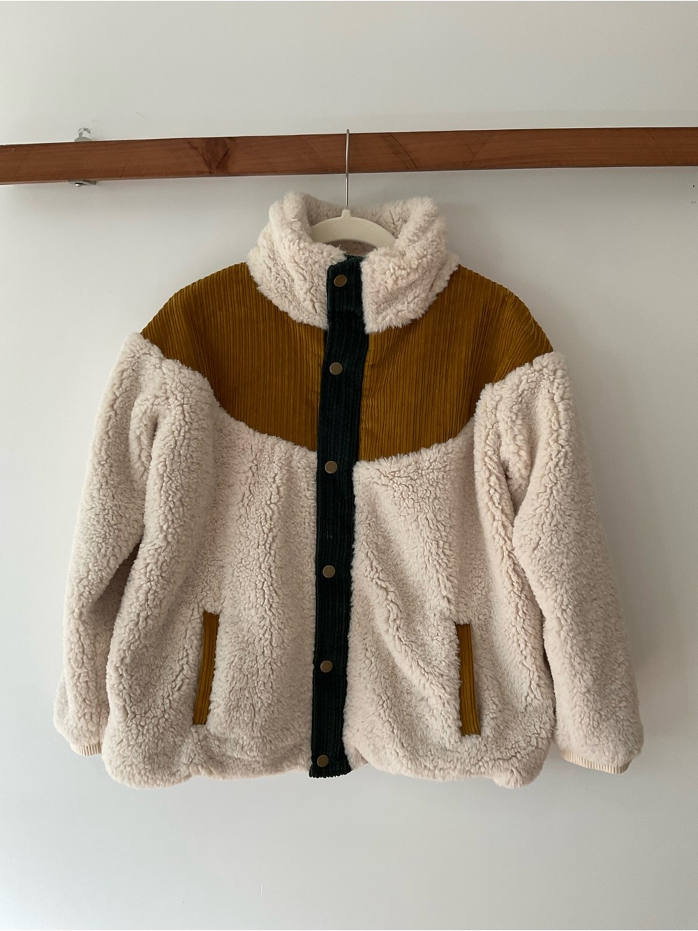 Louise Misha Kids Cream Sherpa Jacket Size 12 New without tags